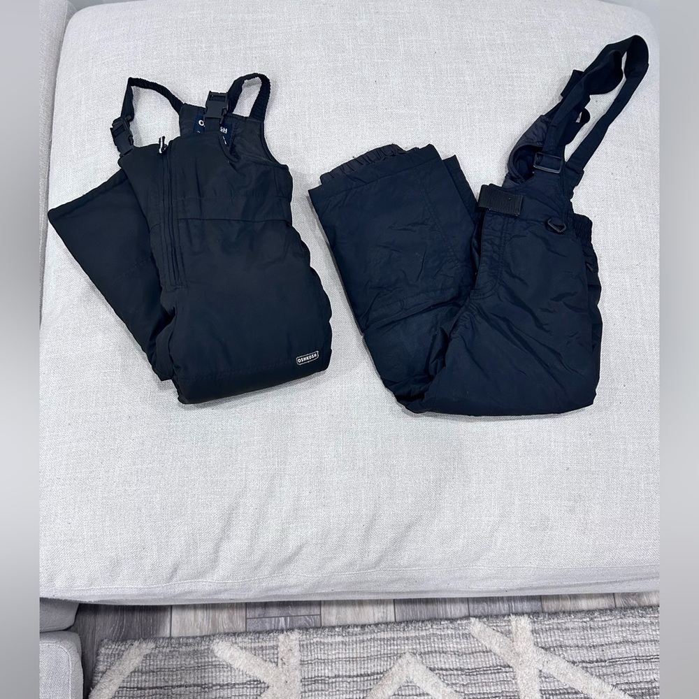 Snow pants bibs sizes 4 & 5 Osh Kosh bundle lot of 2